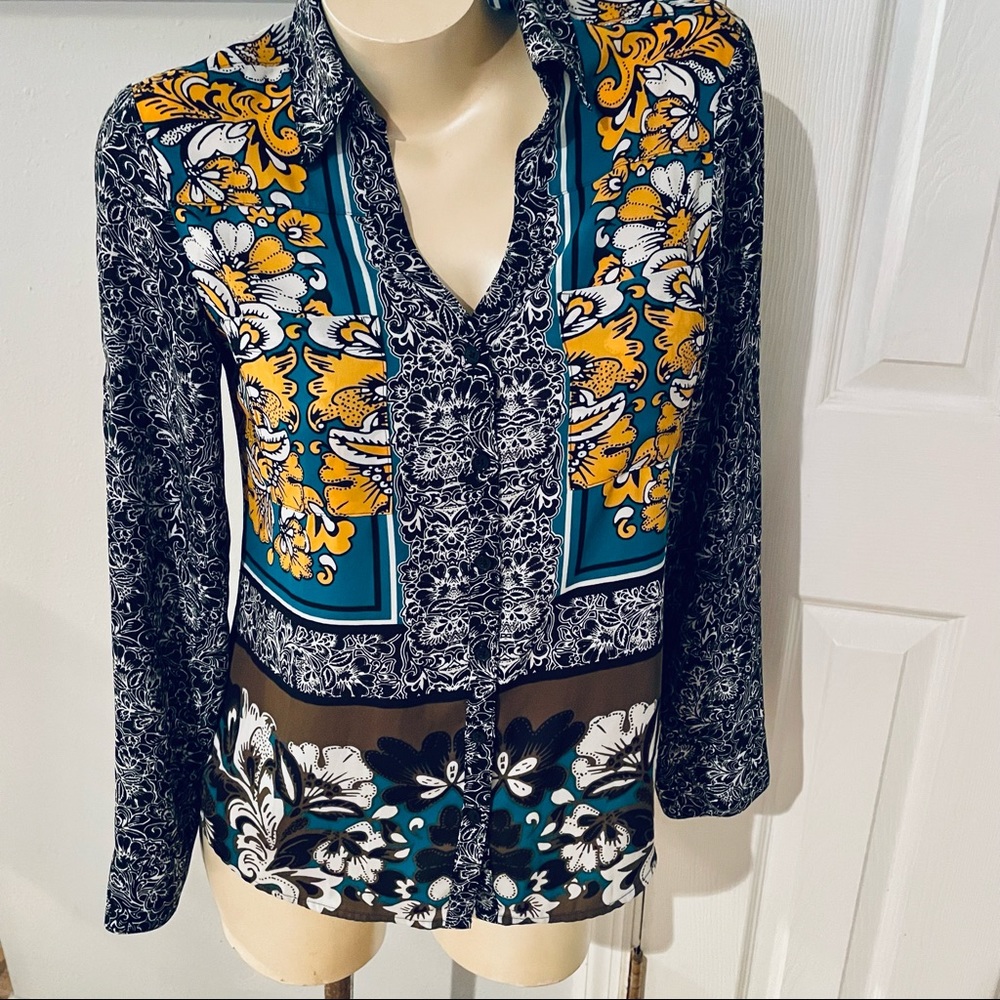 Express Multicolor Button Down Shirt - image 8